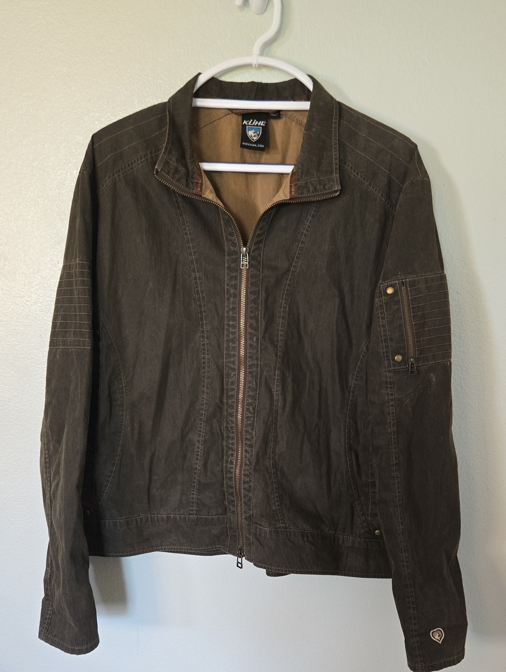 Kuhl | Brown Moto Utility Zip Jacket Size XL